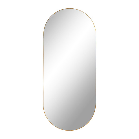 Ovalus veidrodis Jersey (žalvario)