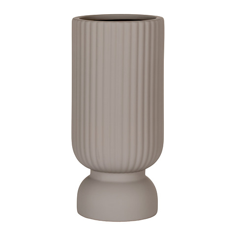 Vaza, 12x25.5 cm, keramika (pilka)