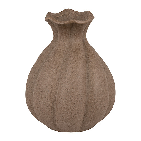Vaza, 14.5x18.5 cm, keramika (ruda)