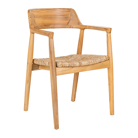 2-jų valgomojo kėdžių komplektas Getafe, pilkosios peronemos mediena (natūrali)