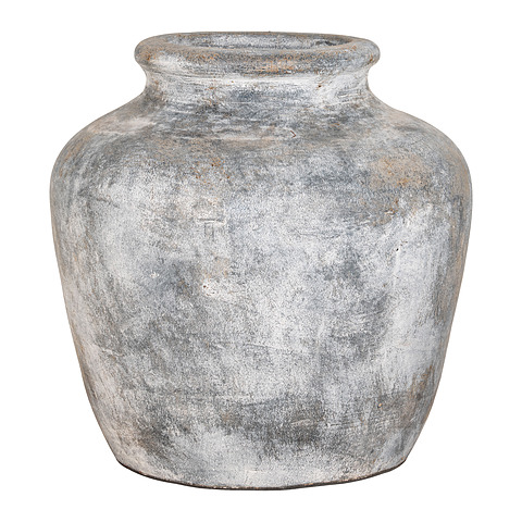 Terakotos vaza Santo, sendinta šviesiai pilka