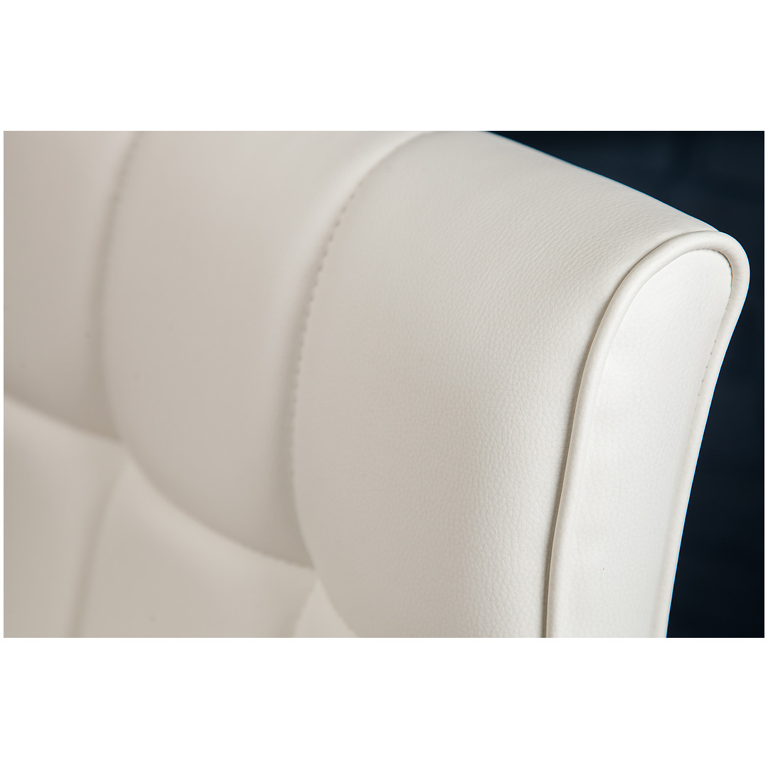 Baro kėdė Modena 90-115 cm balta, pasukama, 2 vnt.