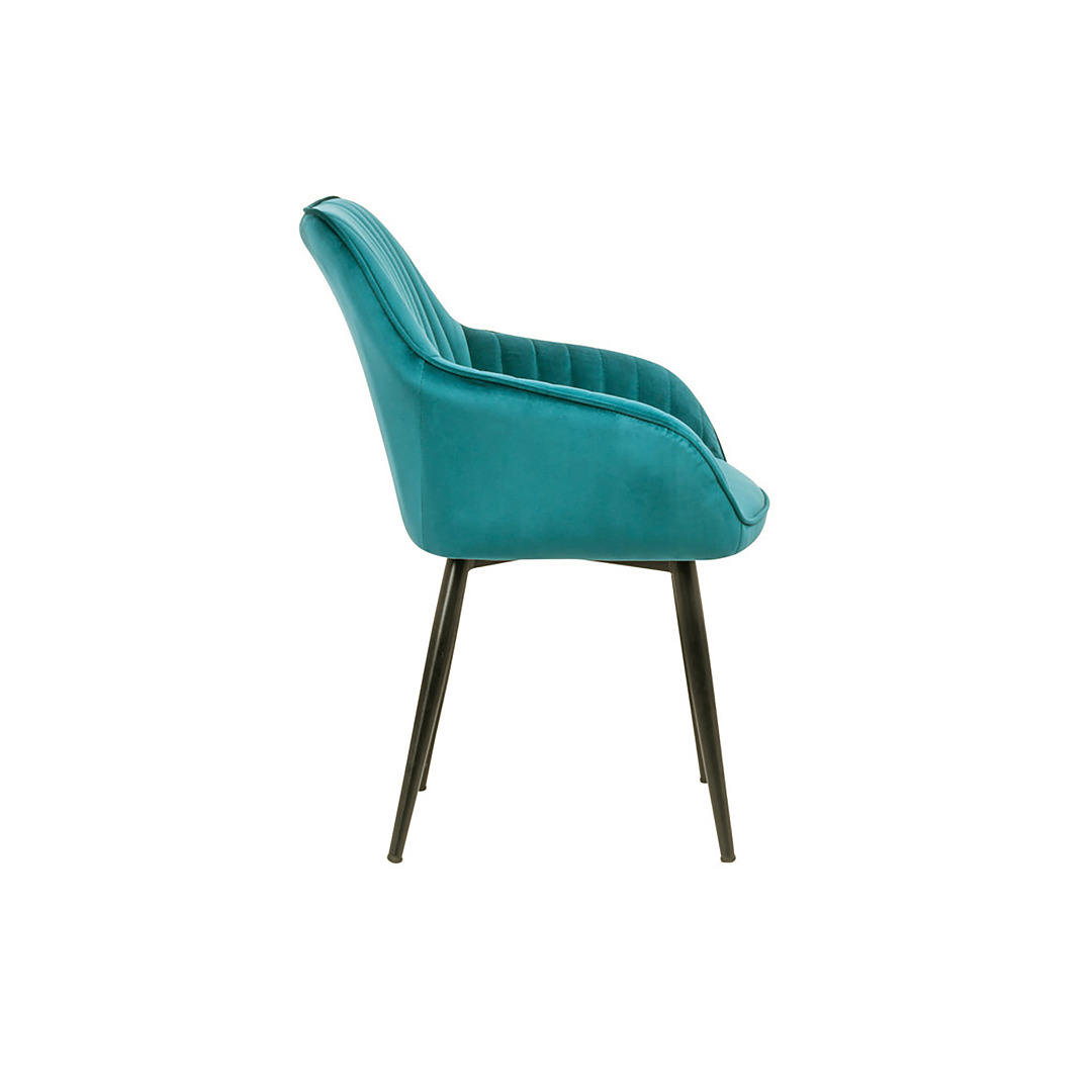 Kėdė Turin, su ranktūriais, turkio spalvos, 2 vnt.