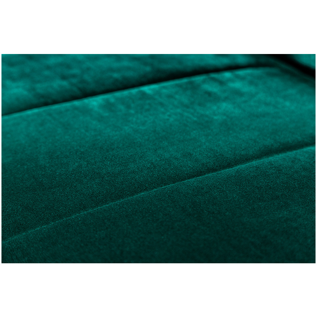 Sofa-lova Divani II 215 cm, smaragdo žalios spalvos, veliūras