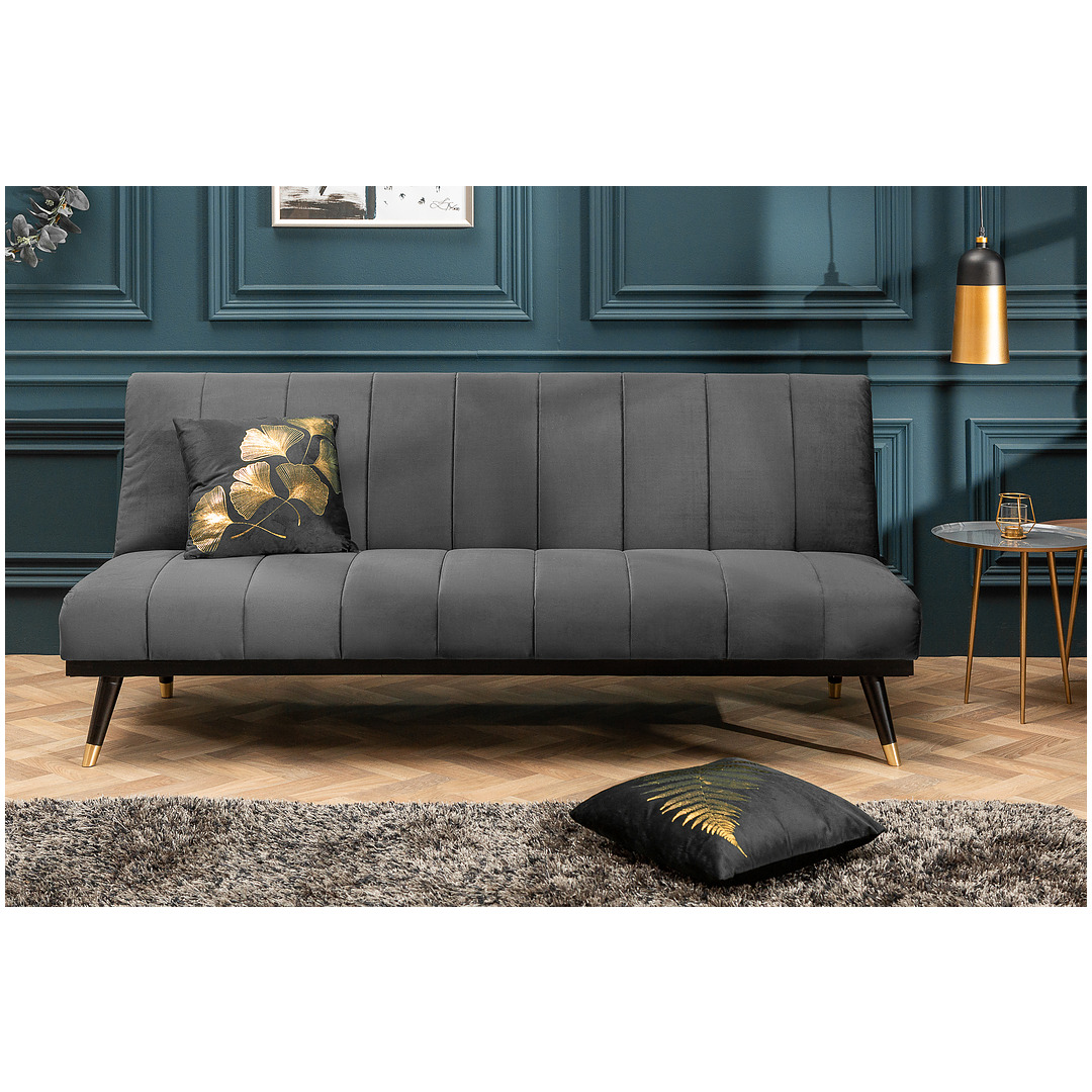Sofa-lova Petit Beaute 180 cm, pilka, veliūras