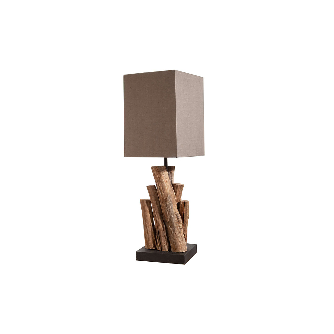 Stalinis šviestuvas PureNature 45 cm, rudas, mirkyta mediena