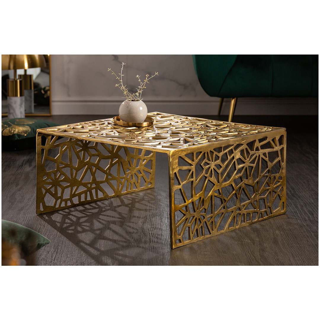 Kavos staliukas Abstract 60 cm, aukso spalvos