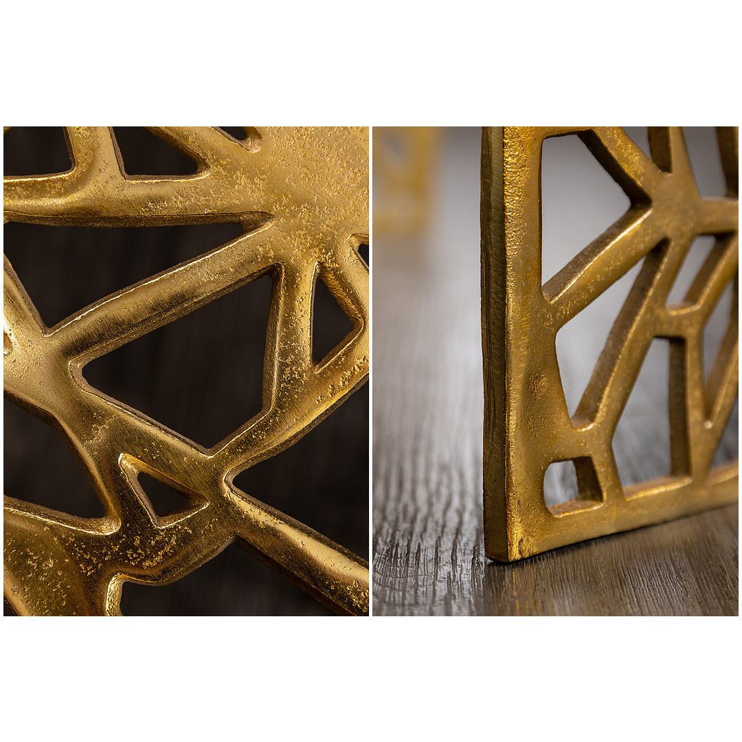 Kavos staliukas Abstract 60 cm, aukso spalvos