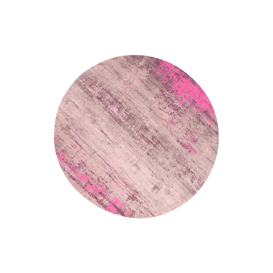 Kilimas Modern Art, 150 cm, apvalus, smėlio ir rožinės spalvos
