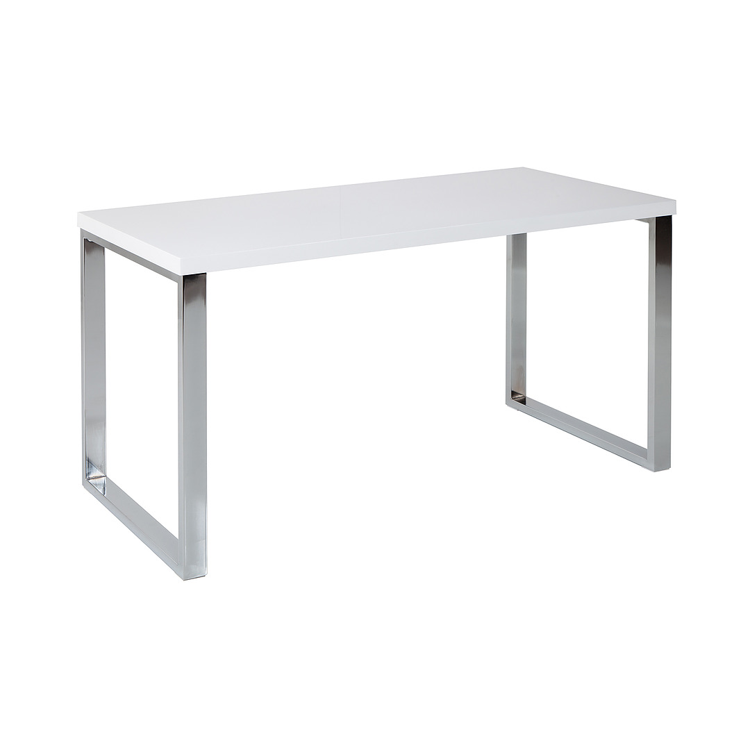 Rašomasis stalas White Desk 120x60 cm baltas