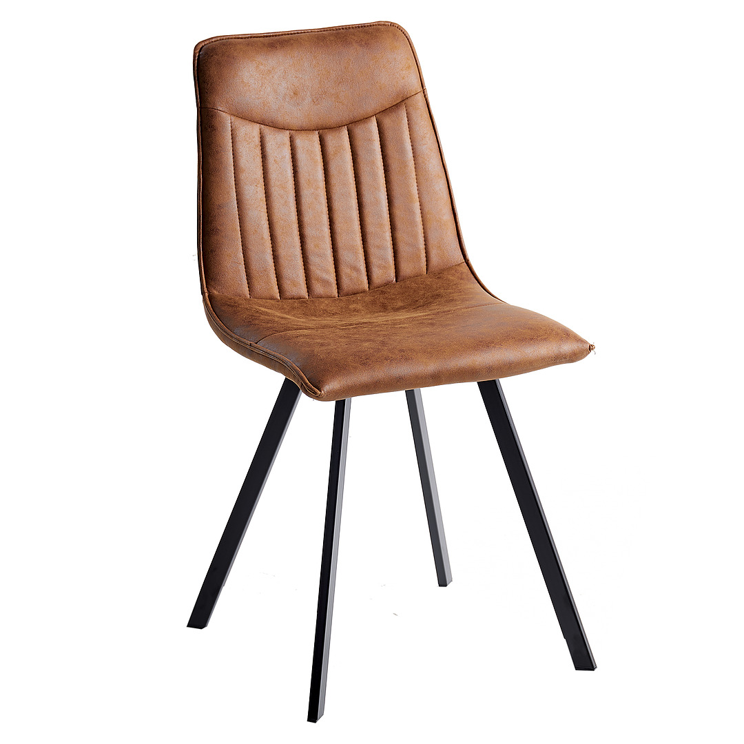 2-ių kėdžių komplektas Aston vintage, ruda