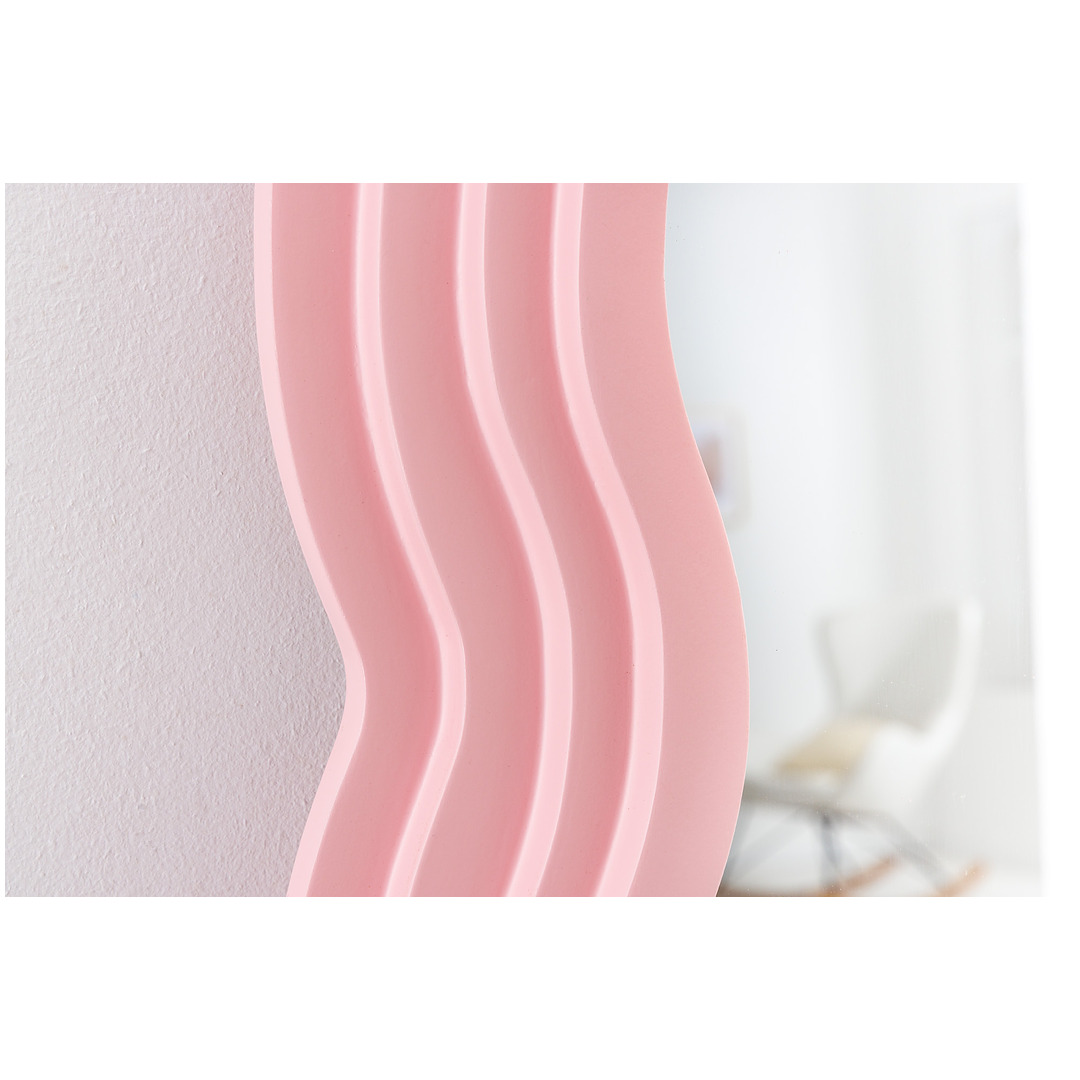 Sieninis veidrodis Wave, 160 cm, rožinė