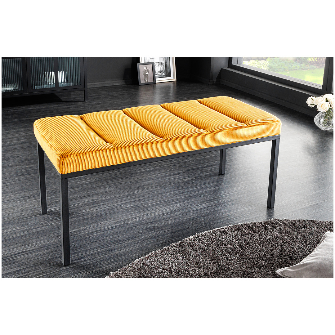 Minkštasuolis, Boutique, 80 cm, kordas, garstyčių geltona