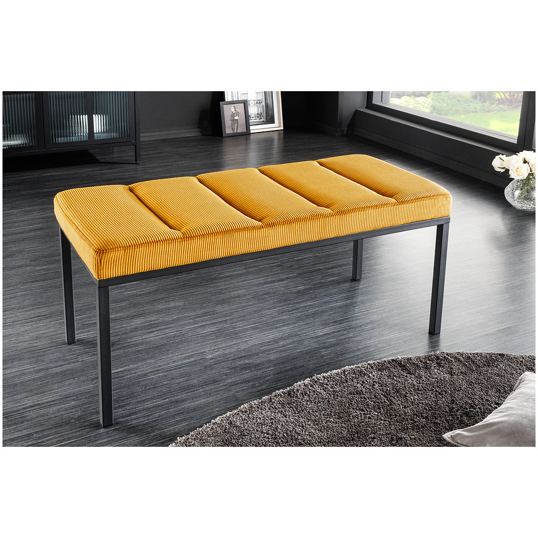 Minkštasuolis, Boutique, 80 cm, kordas, garstyčių geltona