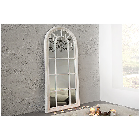 Sieninis veidrodis Castillo 140 cm, pilkos, sendintos baltos spalvos