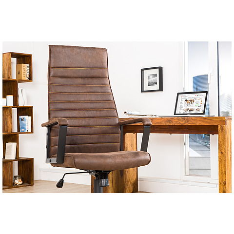 Biuro kėdė Lazio High sendinta ruda