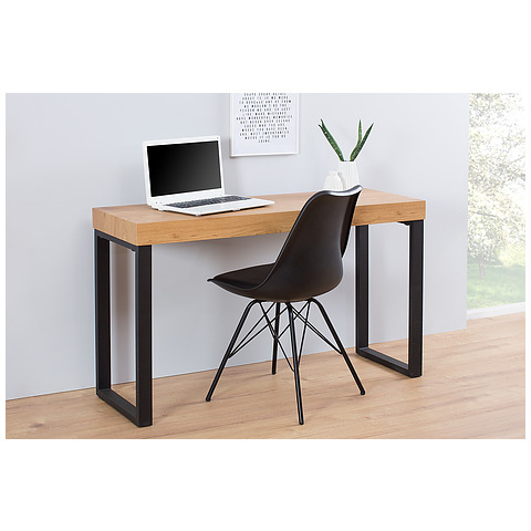 Rašomasis stalas Oak Desk 120 cm juodos spalvos, ąžuolas