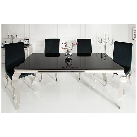 Valgomojo stalas Modern Barock, 180 cm juodas