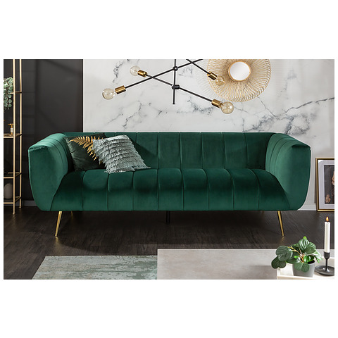 Sofa Noblesse 225 cm, smaragdo žalios spalvos