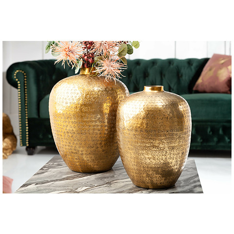 2-jų vazų komplektas Oriental, aukso spalvos