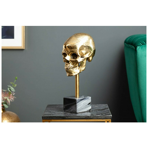Dekoracija Skull aukso spalvos
