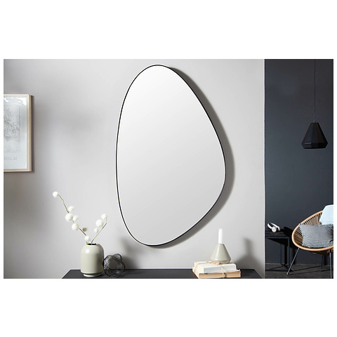 Sieninis veidrodis Noemi 90 cm asimetriškas, juodas