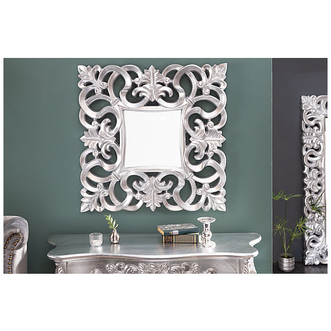 Sieninis veidrodis Venice sendintos sidabro spalvos, 75 cm