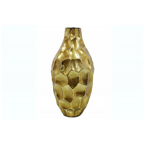 Vaza Organic Orient 45 cm aukso spalvos, kaltinis