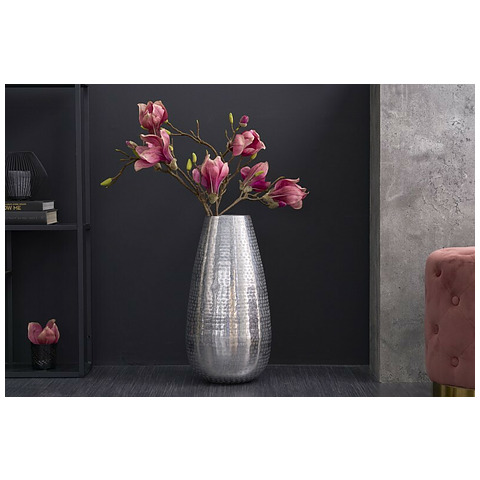 Vaza Orient 50 cm sidabro spalvos, kaltinis