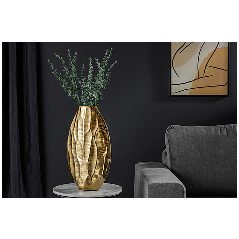 Vaza Organic Orient 45 cm aukso spalvos
