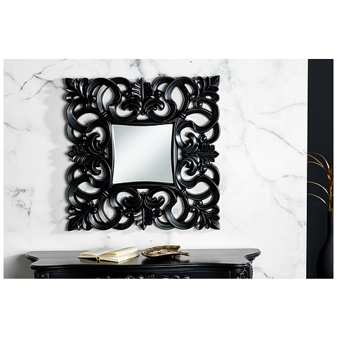 Sieninis veidrodis Venice, 75 cm, matinė juoda
