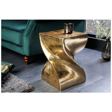 Šoninis staliukas Twist, 45 cm, aukso