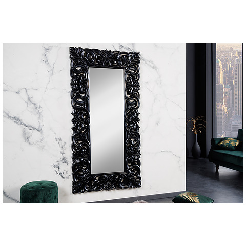 Sieninis veidrodis Venice, 180 cm, matinė juoda
