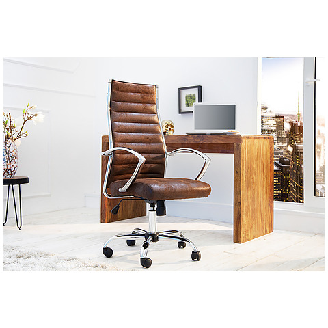 Biuro kėdė Big Deal, 107-117 cm, sendinta ruda