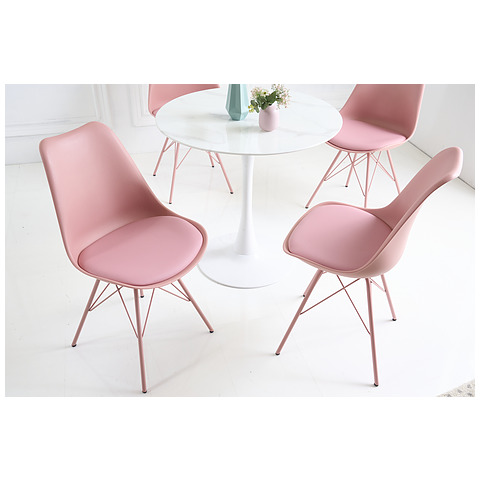4-ių kėdžių komplektas Scandinavia, rožinė