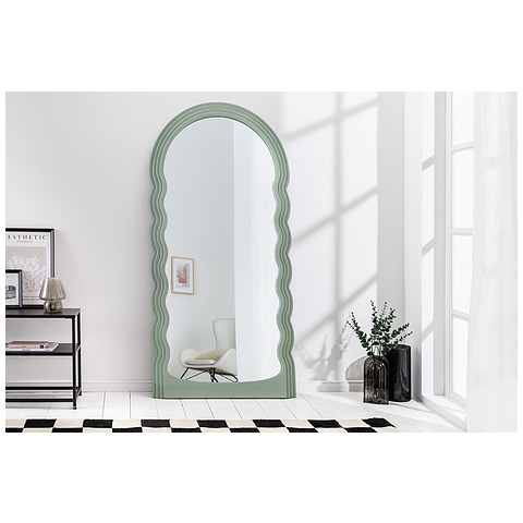 Sieninis veidrodis Wave, 160 cm, pilkai žalia