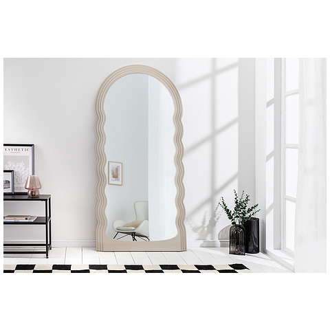 Sieninis veidrodis Wave, 160 cm, pilkai smėlinė