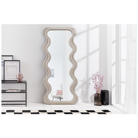 Sieninis veidrodis Curvy, 160 cm, pilkai smėlinė