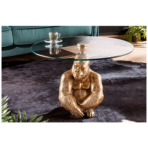 Žurnalinis staliukas, Kong, 60 cm, aukso
