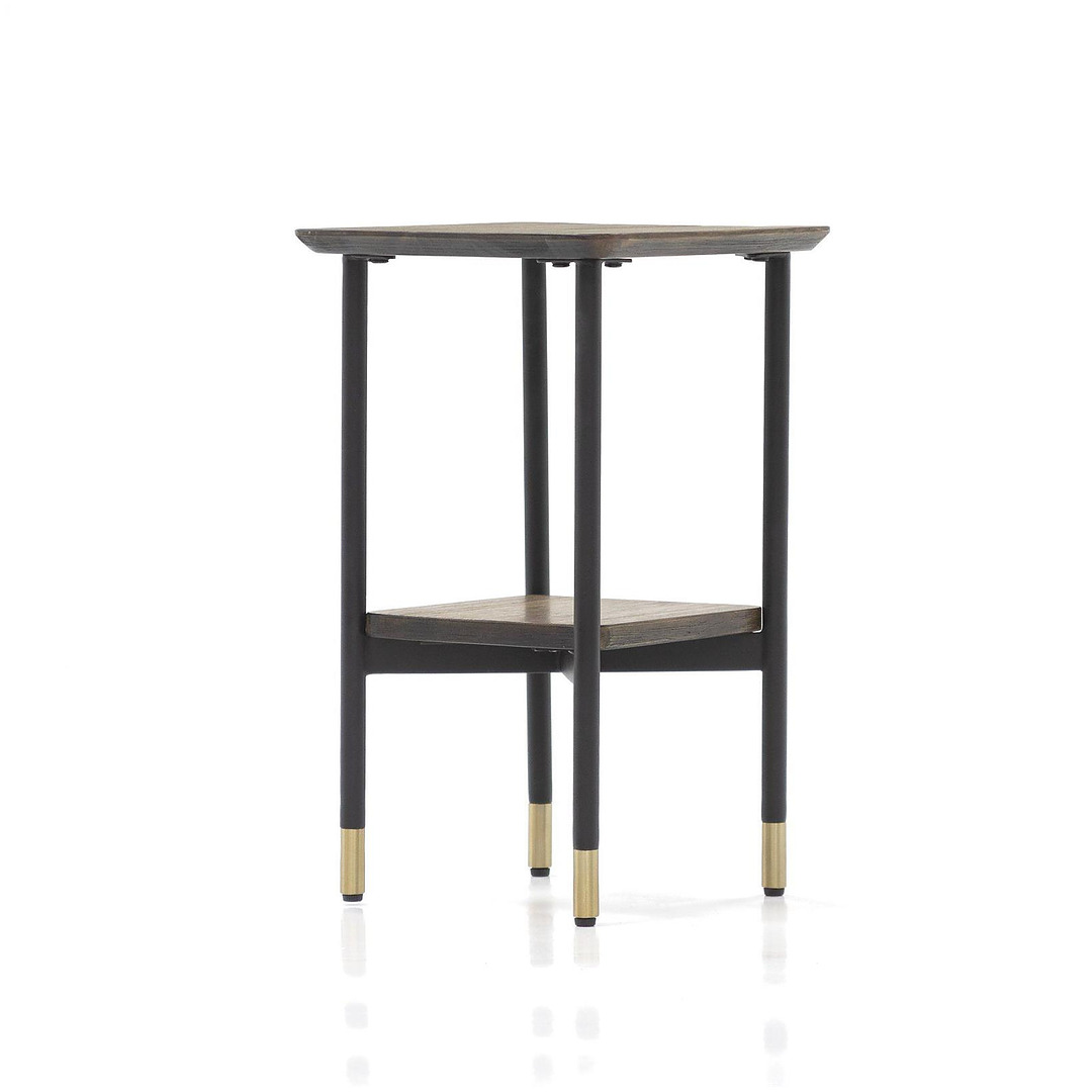 Šoninis staliukas Maze, 50 cm (ruda / juoda)