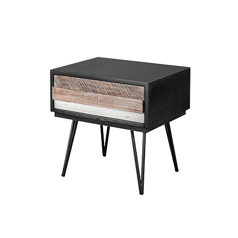 Naktinis staliukas Adesso, 60 cm (juoda / smėlio)
