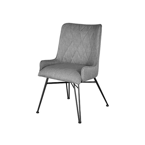 Minkšta kėdė Adesso, 92 cm (pilka / juoda)