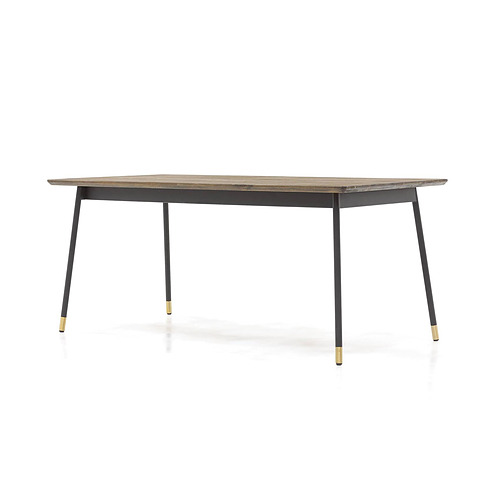 Valgomojo stalas Maze, 200 cm (ruda / juoda)