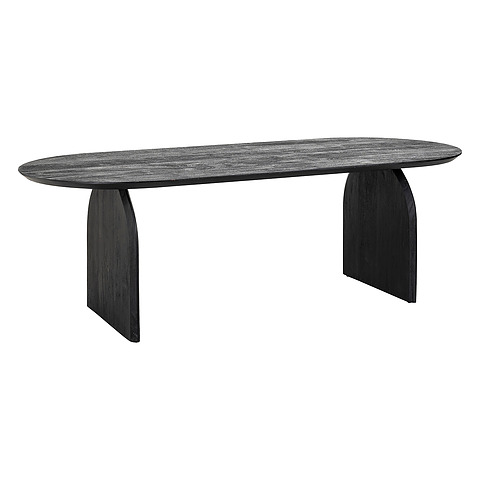 Valgomojo stalas Hudson, 200 cm (juoda)