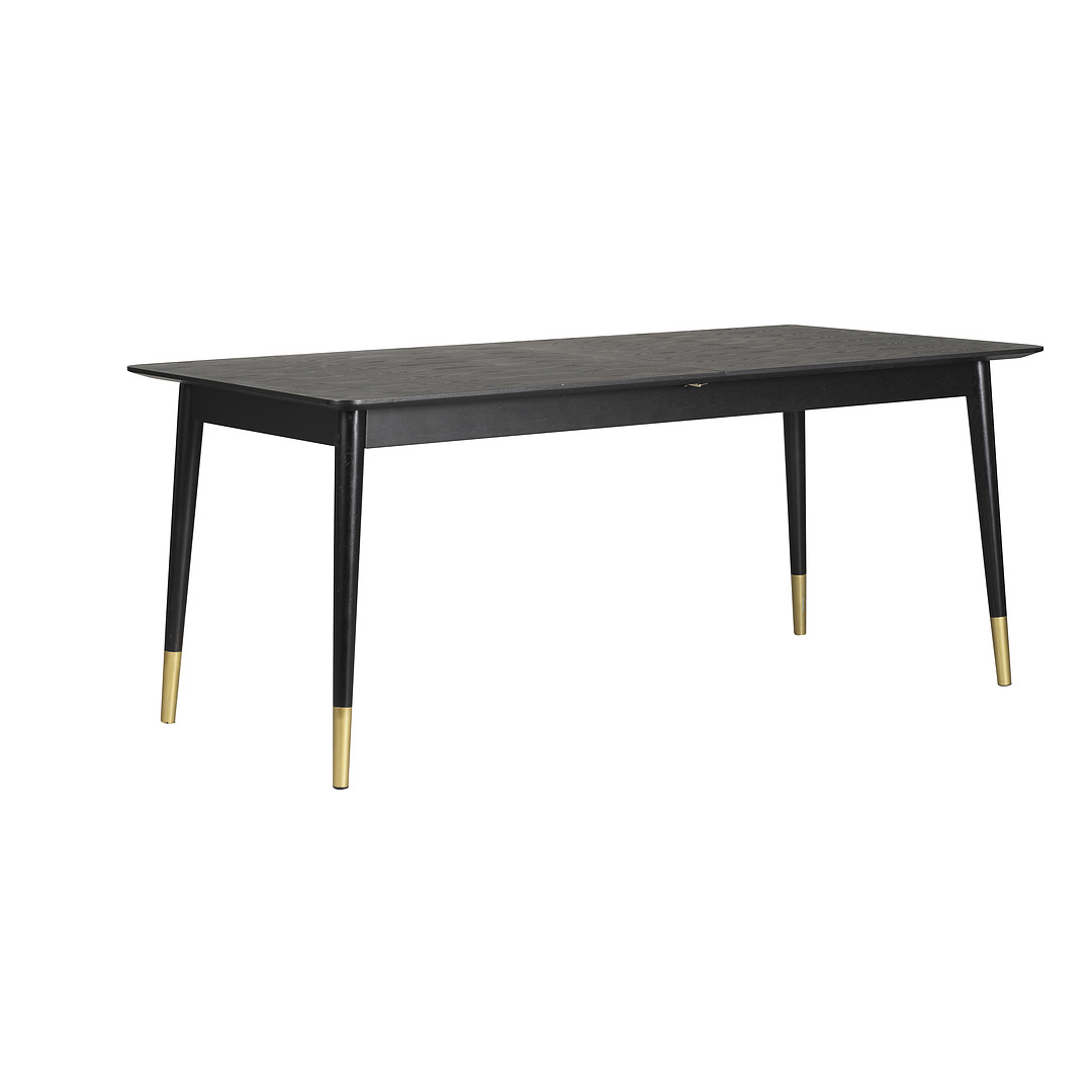 Valgomojo stalas Fenwood, 180 cm (juoda)