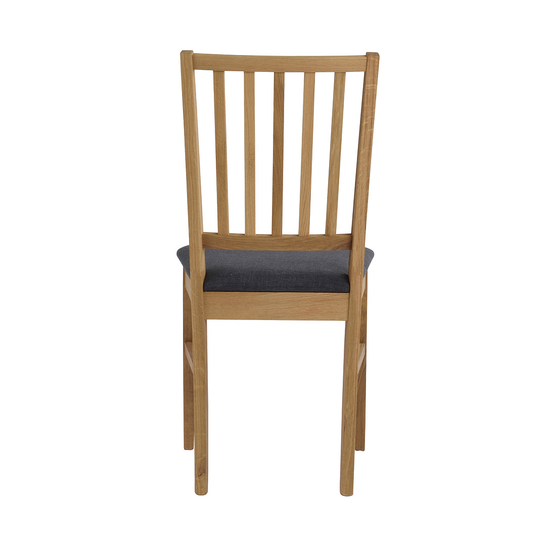 Kėdė Filippa, 2 vnt. (ąžuolo / pilkas audinys)
