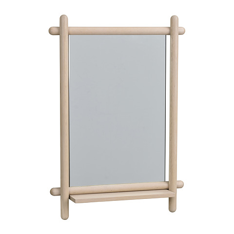 Veidrodis Mirror su lentynėle, 52x74 cm (ąžuolo)