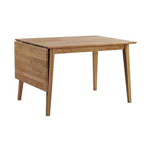 Valgomojo stalas Filippa su atlenkiamu prailginimu, 120+45 cm (balinto ąžuolo)