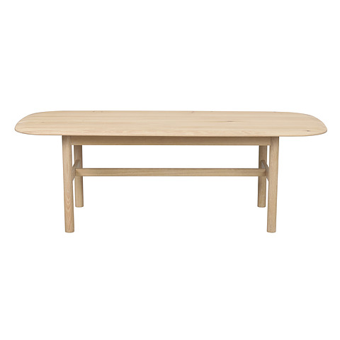Kavos staliukas Hammond, 135x62 cm, ąžuolo mediena (balkšva)