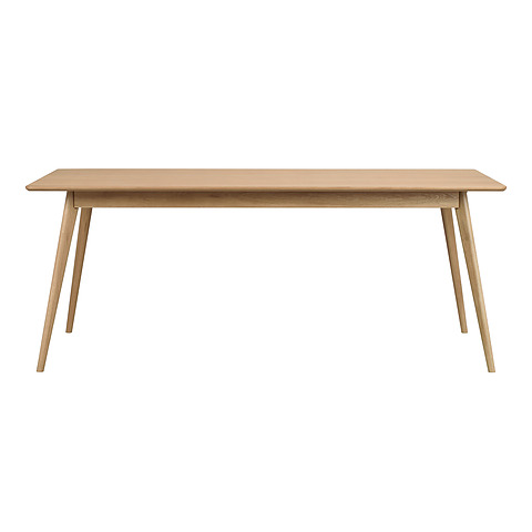 Valgomojo stalas Yumi, stačiakampis, 190x90 cm (lakuotas ąžuolas)